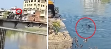 부부싸움 중 아기 강물에 던진 '비정한' 父…물에 뛰어든 엄마 '오열'