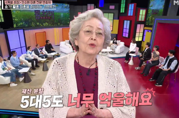 '88세' 김영옥, 65년 결혼 생활 마침표 찍나..“황혼 이혼 재산 분할 5:5 억울”