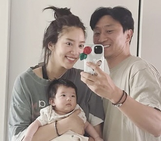 '이규혁♥' 손담비 떡진 머리 '충격'..독박 육아 진짜였나
