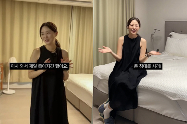 '오상진♥' 김소영, 압구정 한강뷰 집 떠나 새 집 공개 “안방 제일 좁아져”