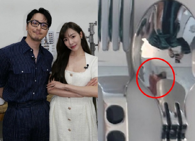 변요한♥티파니, 새해 첫날 데이트 딱 걸렸다..숟가락에 비친 '두 사람' 실루엣 화제