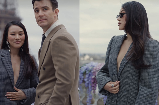 재킷만 걸쳤다..손숙 손녀 하예린, 루크 톰슨과 파격 투샷