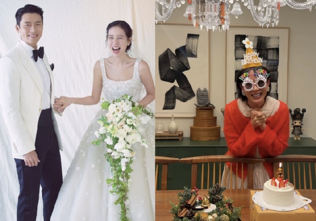 “엄마 빨리 초 불어” 손예진, 생파서 아들♥ 잔소리..현빈도 웃참