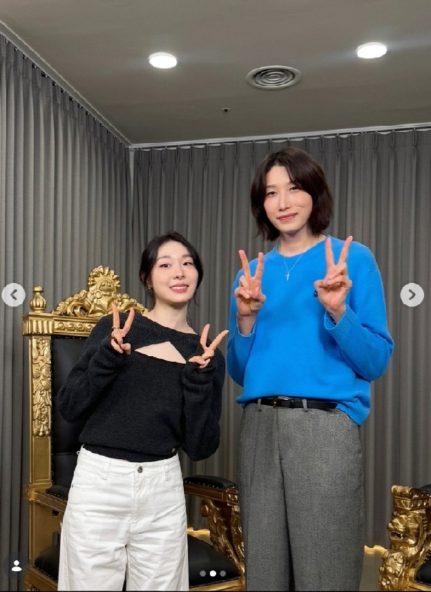 김연아, 김연경과 설레는 키 차이..“식빵언니♥” 황제 투샷