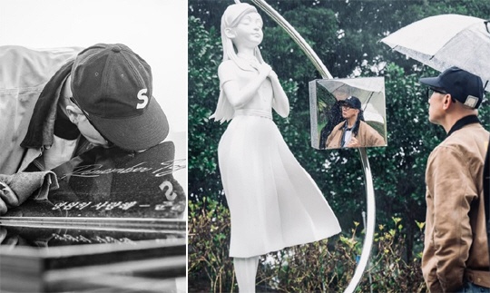 “九=두 사람의 암호” 구준엽 제작 故서희원 추모 조각상 비화