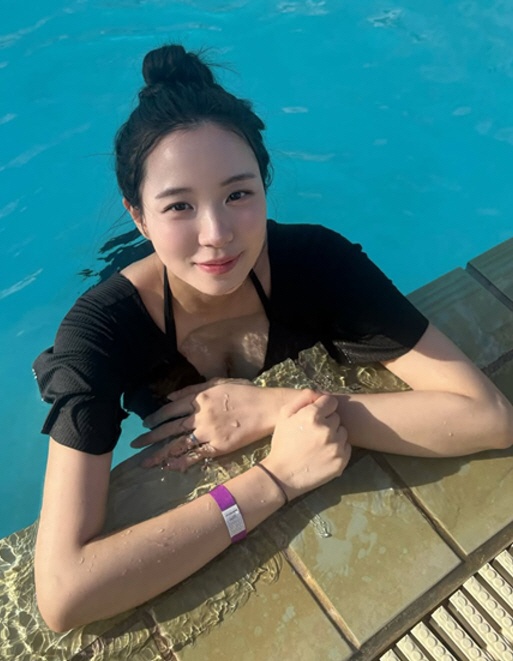 '최현석 딸' 최연수, 임신 중 뽐낸 수영복 자태..괌 태교여행 근황