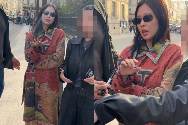 제니, 파리서 결국 폭발..과도한 사인 요청에 “거리 유지 좀, 너무 무서워”