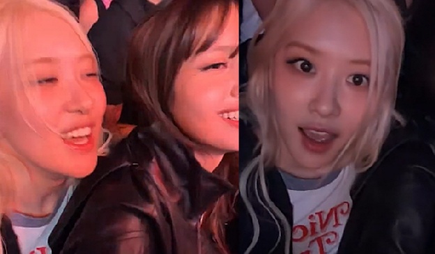 로제·리사, 코첼라서 얼굴 맞댄 채 떼창…빅뱅 무대에 ‘찐팬 모드’