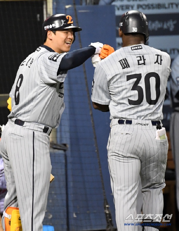 돌아온 노시환! 드디어 첫 홈런 터졌다…'불펜 총출동' 한화, LG 잡고 2연패 탈출 [잠실 리뷰]