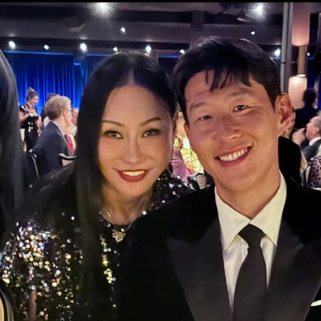 'LA 컬처퀸과 찰칵' 손흥민, 톰 행크스-패리스 힐튼-알리샤 키스 등과 파티서 나란히→LA 거물 '인증'