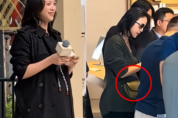 '김태용♥' 탕웨이, 임신설 부른 D라인 포착..배 가리고 펑퍼짐 의상 '눈길'