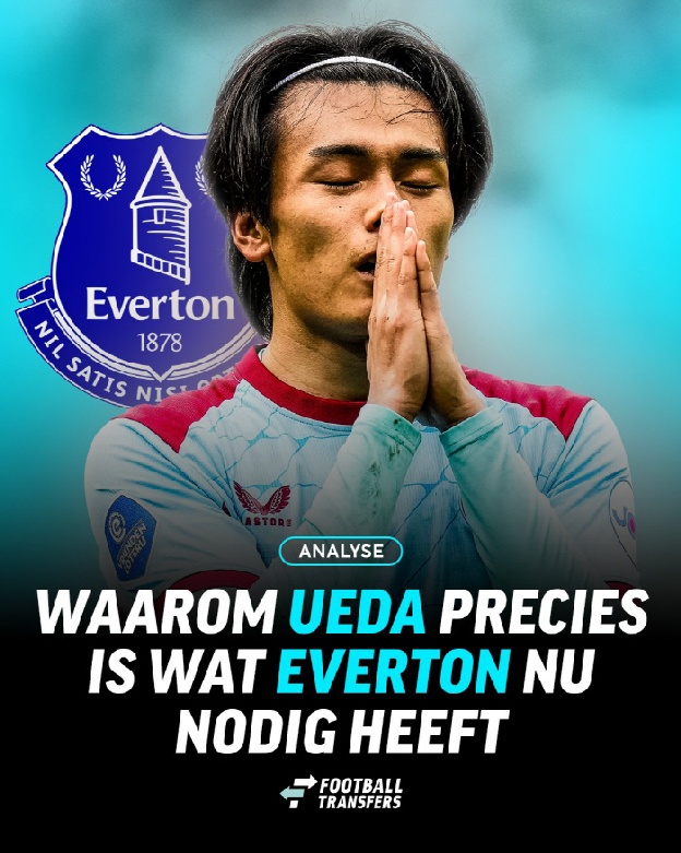 韓 프리미어리거 전멸 대위기! 日은 새로운 PL 공격수 탄생?…'英 단독 보도' 우에다, 에버턴 영입 리스트 올랐다