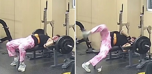 “무게 욕심냈다가 죽을 뻔”..145kg 역기 목 덮쳐 '아찔'