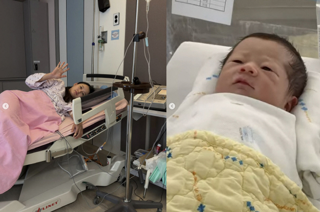 남보라, 응급 제왕으로 출산..子도 손흥민 닮았네 “인생 2회차”
