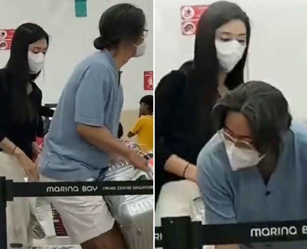 배용준, 모자 벗고 백발 질끈..♥박수진은 긴 공백기 무색한 '청순 자태'