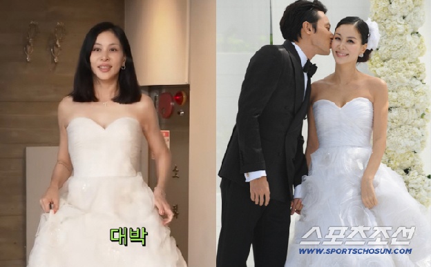 고소영, 결혼식 때 임신 5개월에도 48kg...“16년만 입은 웨딩드레스 안 잠겨”