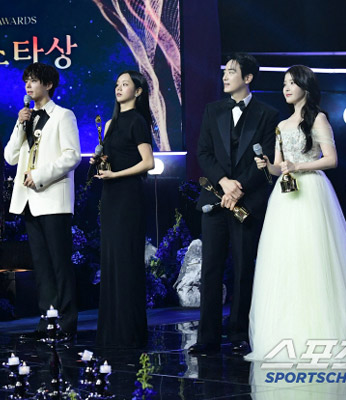 박보검·이준혁·아이유·혜리 인기스타상, 이준영 난입 해프닝